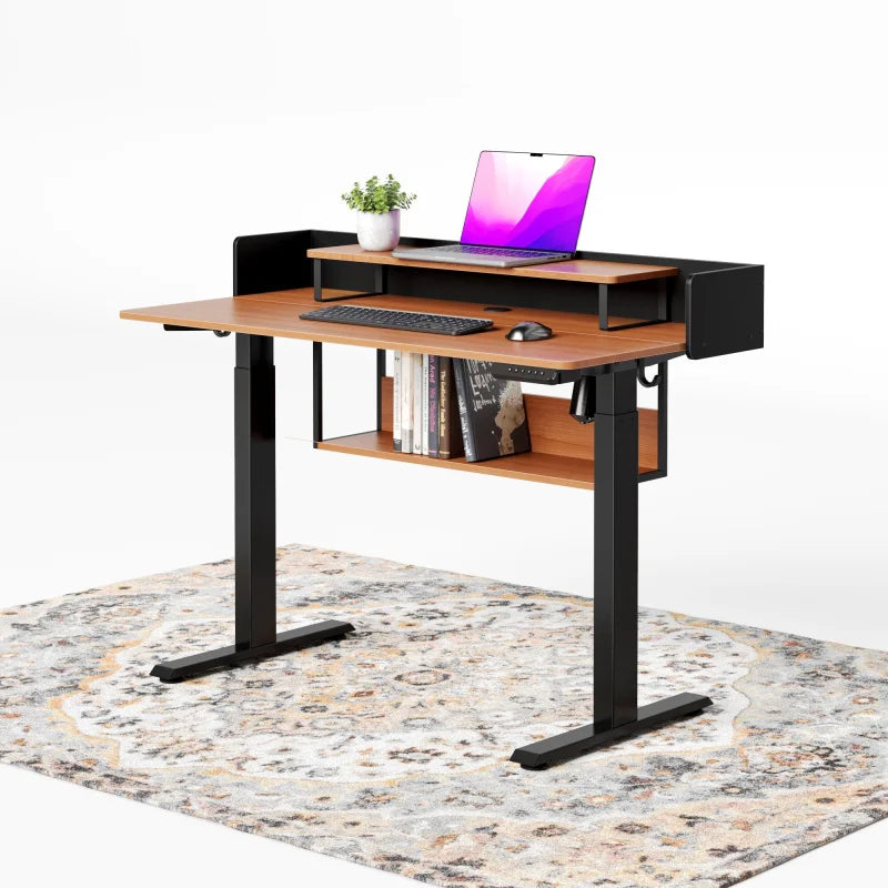 Standing Desk with Electric Height Adjustment and Multiple